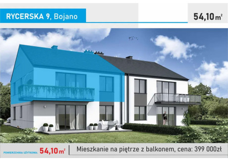 Mieszkanie na sprzedaż - Rycerska Bojano, Szemud, wejherowski, pomorskie, 54,1 m², 399 000 PLN, NET-gratka-37468595