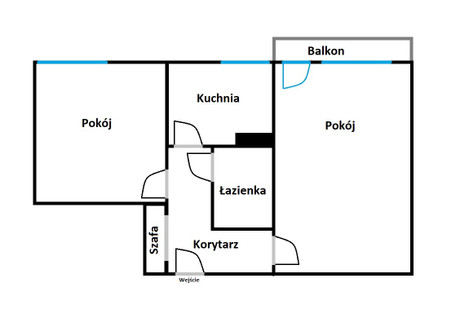 Mieszkanie na sprzedaż - Rydzowa Teofilów, Bałuty, Łódź, łódzkie, 38,3 m², 280 000 PLN, NET-gratka-37598485