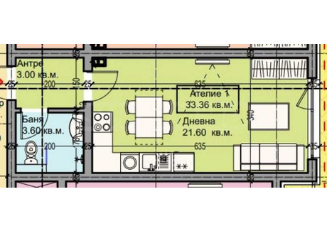 Mieszkanie na sprzedaż - Галата/Galata Варна/varna, Bułgaria, 37 m², 70 746 USD (271 666 PLN), NET-98082808