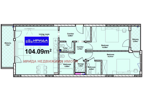 Mieszkanie na sprzedaż - Полигона/Poligona София/sofia, Bułgaria, 128 m², 278 238 USD (1 154 688 PLN), NET-101259729