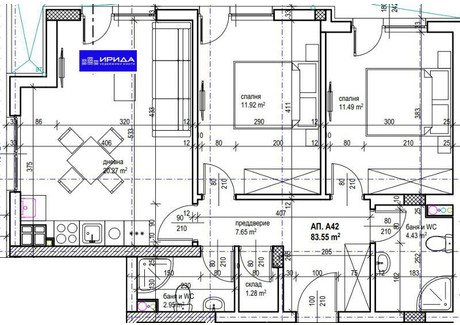 Mieszkanie na sprzedaż - Красна поляна /Krasna poliana София/sofia, Bułgaria, 101 m², 167 360 USD (642 661 PLN), NET-87586341