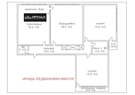 Mieszkanie na sprzedaż - Младост /Mladost София/sofia, Bułgaria, 100 m², 216 127 USD (829 929 PLN), NET-94179245