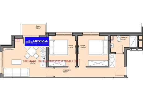 Mieszkanie na sprzedaż - Красна поляна /Krasna poliana София/sofia, Bułgaria, 77 m², 138 934 USD (576 574 PLN), NET-92530226