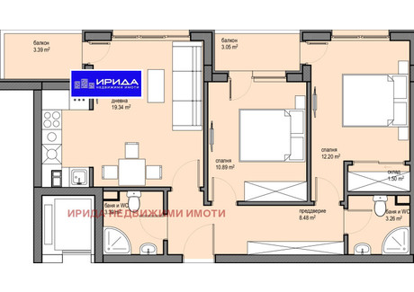 Mieszkanie na sprzedaż - Красна поляна /Krasna poliana София/sofia, Bułgaria, 88 m², 157 425 USD (604 512 PLN), NET-92530227