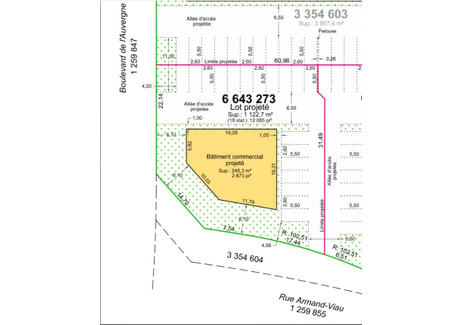 Działka na sprzedaż - Boul. de l'Auvergne, Les Rivières, QC G2X1X5, CA Les Rivières, Kanada, 1123 m², 735 667 USD (2 824 962 PLN), NET-101063036