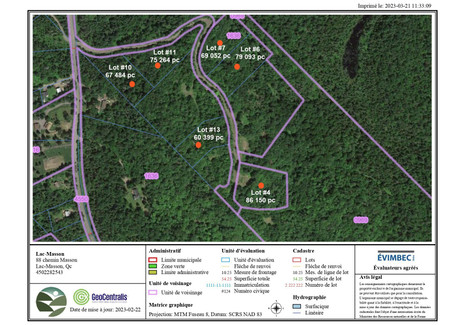 Działka na sprzedaż - Rue du Haut-Mont, Sainte-Marguerite-du-Lac-Masson, QC J0T1L0, CA Sainte-Marguerite-Du-Lac-Masson, Kanada, 7349 m², 68 775 USD (279 913 PLN), NET-96462962