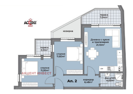 Mieszkanie na sprzedaż - Аспарухово/Asparuhovo Варна/varna, Bułgaria, 93 m², 124 925 USD (522 187 PLN), NET-91952663