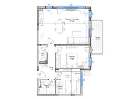 Mieszkanie na sprzedaż - Остромила/Ostromila Пловдив/plovdiv, Bułgaria, 116 m², 147 897 USD (606 378 PLN), NET-100526243