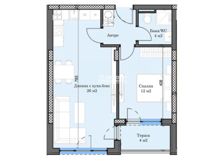 Mieszkanie na sprzedaż - Тракия/Trakia Пловдив/plovdiv, Bułgaria, 70 m², 72 591 USD (297 621 PLN), NET-102848488