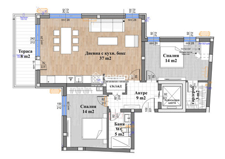 Mieszkanie na sprzedaż - Кършияка, Новотел Пловдив/Karshiaka, Novotel Plovdiv Пловдив/plovdiv, Bułgaria, 186 m², 348 215 USD (1 417 236 PLN), NET-103038413