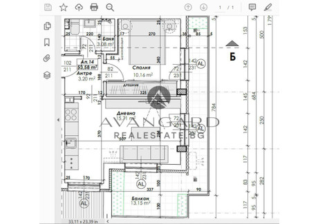 Mieszkanie na sprzedaż - Център, Младежки хълм/Centar, Mladejki halm Пловдив/plovdiv, Bułgaria, 66 m², 153 477 USD (593 955 PLN), NET-100524440