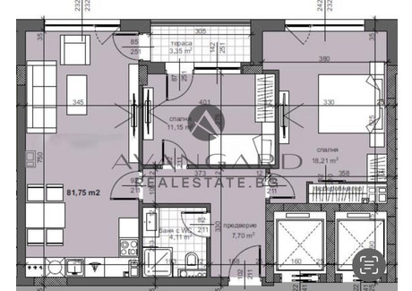 Mieszkanie na sprzedaż - Тракия, Община Тракия/Trakia, Obshtina Trakia Пловдив/plovdiv, Bułgaria, 94 m², 135 473 USD (543 246 PLN), NET-101810551