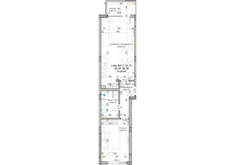 Mieszkanie na sprzedaż - Кючук Париж, бул.Южен/Kiuchuk Parij, bul.Iujen Пловдив/plovdiv, Bułgaria, 77 m², 72 022 USD (298 892 PLN), NET-74559181