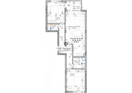 Mieszkanie na sprzedaż - Кючук Париж, бул.Южен/Kiuchuk Parij, bul.Iujen Пловдив/plovdiv, Bułgaria, 105 m², 99 227 USD (406 832 PLN), NET-79329265