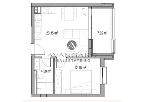 Mieszkanie na sprzedaż - Христо Смирненски, МОЛ Пловдив/Hristo Smirnenski, MOL Plovdiv Пловдив/plovdiv, Bułgaria, 61 m², 122 853 USD (509 840 PLN), NET-95342915