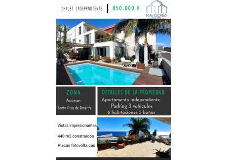 Dom na sprzedaż - Santa Cruz De Tenerife, Hiszpania, 436 m², 941 077 USD (3 613 738 PLN), NET-93164199