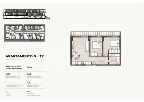 Mieszkanie na sprzedaż - Lourinhã E Atalaia, Portugalia, 60 m², 209 130 USD (805 151 PLN), NET-98499786