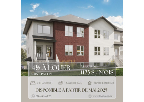 Mieszkanie do wynajęcia - 2483 Rue Laflèche, Saint-Paulin, QC J0K3G0, CA Saint-Paulin, Kanada, 117 m², 931 USD (3788 PLN), NET-99999536