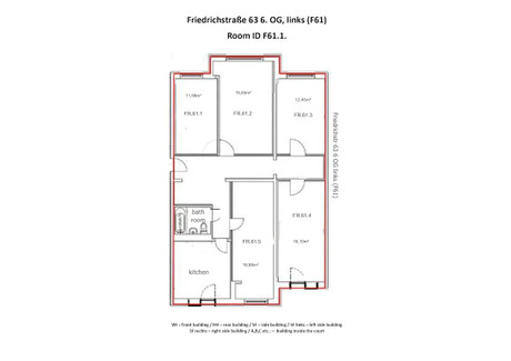 Mieszkanie do wynajęcia - Friedrichstraße Berlin, Niemcy, 114 m², 856 USD (3509 PLN), NET-101126177