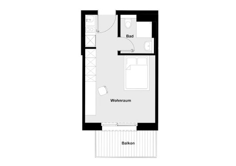 Mieszkanie do wynajęcia - Marzahner Chaussee Berlin, Niemcy, 24 m², 1027 USD (4211 PLN), NET-102197718