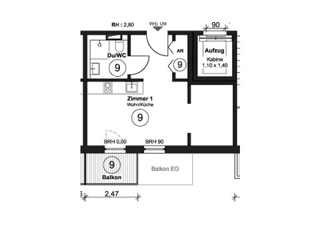 Mieszkanie do wynajęcia - Crailsheimer Straße Berlin, Niemcy, 34 m², 1281 USD (5241 PLN), NET-95125725