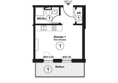 Mieszkanie do wynajęcia - Crailsheimer Straße Berlin, Niemcy, 28 m², 1214 USD (4881 PLN), NET-95125822