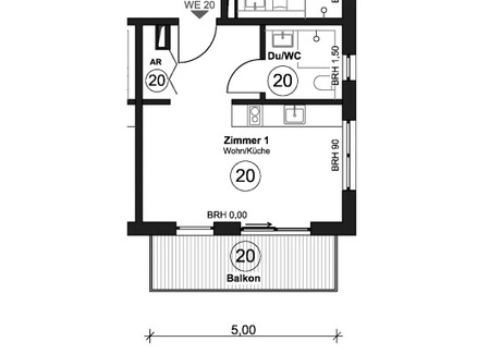 Mieszkanie do wynajęcia - Crailsheimer Straße Berlin, Niemcy, 31 m², 1230 USD (5104 PLN), NET-95220421