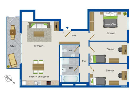 Mieszkanie do wynajęcia - Libauer Straße Berlin, Niemcy, 96 m², 5168 USD (21 446 PLN), NET-96292534