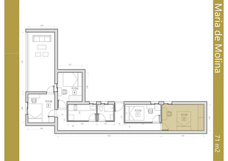 Mieszkanie do wynajęcia - Calle de María de Molina Madrid, Hiszpania, 75 m², 998 USD (3831 PLN), NET-98298037