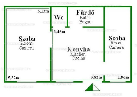 Mieszkanie do wynajęcia - Somogyi Béla utca Budapest, Węgry, 46 m², 935 USD (3834 PLN), NET-102700001