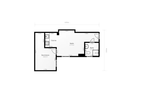 Mieszkanie do wynajęcia - Calle Marqués de Mondéjar Madrid, Hiszpania, 37 m², 1547 USD (6328 PLN), NET-94150872