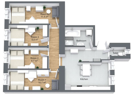 Mieszkanie do wynajęcia - Gentzgasse Vienna, Austria, 75 m², 640 USD (2456 PLN), NET-90218464