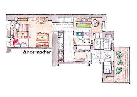 Mieszkanie do wynajęcia - Theresiengasse Vienna, Austria, 45 m², 2144 USD (8897 PLN), NET-90218937