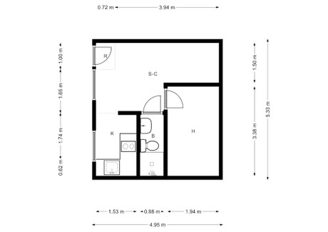 Mieszkanie do wynajęcia - Calle del Divino Pastor Madrid, Hiszpania, 40 m², 1452 USD (5590 PLN), NET-90227185