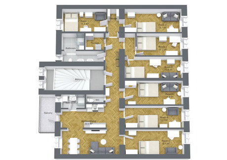 Mieszkanie do wynajęcia - Brockmanngasse Graz, Austria, 157 m², 504 USD (1985 PLN), NET-90233348