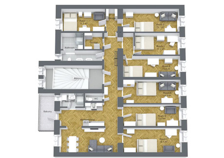 Mieszkanie do wynajęcia - Brockmanngasse Graz, Austria, 157 m², 469 USD (1923 PLN), NET-90233349