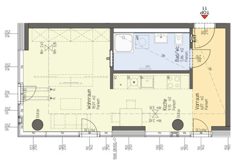 Mieszkanie do wynajęcia - Wehlistraße Vienna, Austria, 40 m², 2876 USD (11 043 PLN), NET-90569341