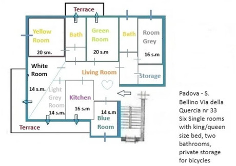 Mieszkanie do wynajęcia - Via Jacopo della Quercia Padova, Włochy, 150 m², 582 USD (2382 PLN), NET-91277964