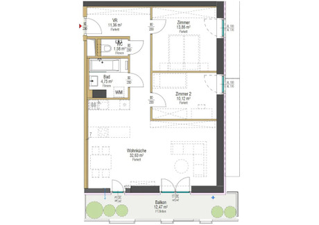 Mieszkanie do wynajęcia - Leopold-Böhm-Straße Vienna, Austria, 74 m², 3051 USD (11 746 PLN), NET-92387861