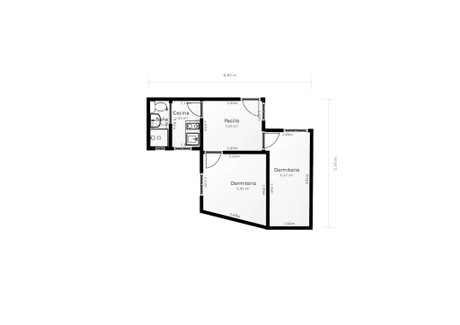 Mieszkanie do wynajęcia - Calle del Capitán Blanco Argibay Madrid, Hiszpania, 35 m², 1397 USD (5408 PLN), NET-93093848