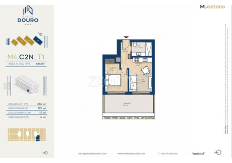 Mieszkanie na sprzedaż - Vila Nova De Gaia, Portugalia, 40 m², 313 941 USD (1 284 017 PLN), NET-99916399