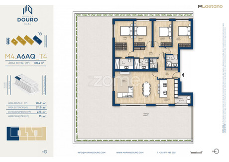 Mieszkanie na sprzedaż - Vila Nova De Gaia, Portugalia, 165 m², 1 780 733 USD (7 443 464 PLN), NET-99916407