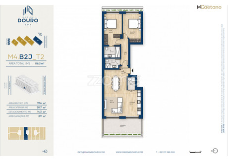 Mieszkanie na sprzedaż - Vila Nova De Gaia, Portugalia, 98 m², 447 987 USD (1 832 265 PLN), NET-99916403