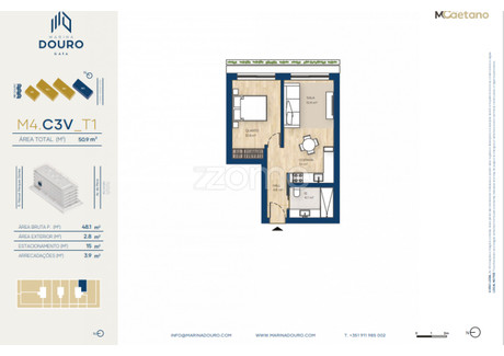 Mieszkanie na sprzedaż - Vila Nova De Gaia, Portugalia, 48 m², 313 941 USD (1 284 017 PLN), NET-99916437