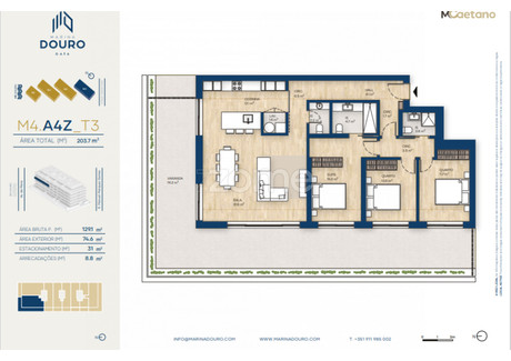 Mieszkanie na sprzedaż - Vila Nova De Gaia, Portugalia, 129 m², 729 281 USD (2 982 758 PLN), NET-99968309