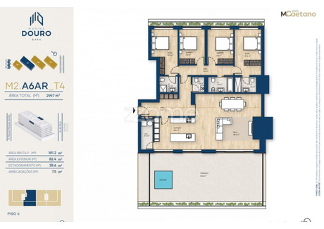 Mieszkanie na sprzedaż - Vila Nova De Gaia, Portugalia, 181 m², 1 519 594 USD (6 351 905 PLN), NET-90703592