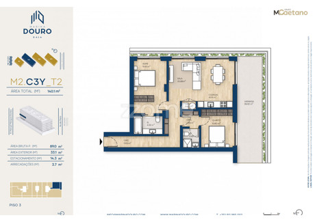 Mieszkanie na sprzedaż - Vila Nova De Gaia, Portugalia, 89 m², 515 970 USD (2 022 601 PLN), NET-93863922