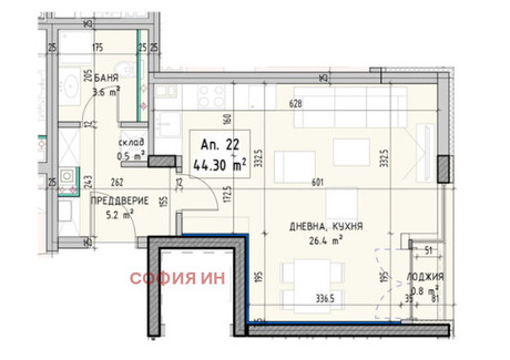 Mieszkanie na sprzedaż - Малинова долина/Malinova dolina София/sofia, Bułgaria, 54 m², 95 097 USD (364 220 PLN), NET-100186558