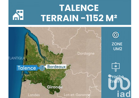 Działka na sprzedaż - Talence, Francja, 1152 m², 1 262 494 USD (5 239 352 PLN), NET-97767083