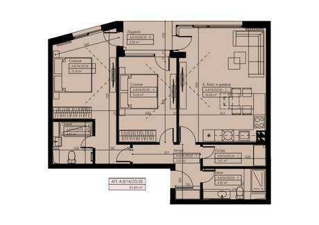 Mieszkanie na sprzedaż - Малинова долина/Malinova dolina София/sofia, Bułgaria, 112 m², 184 147 USD (707 125 PLN), NET-98351384